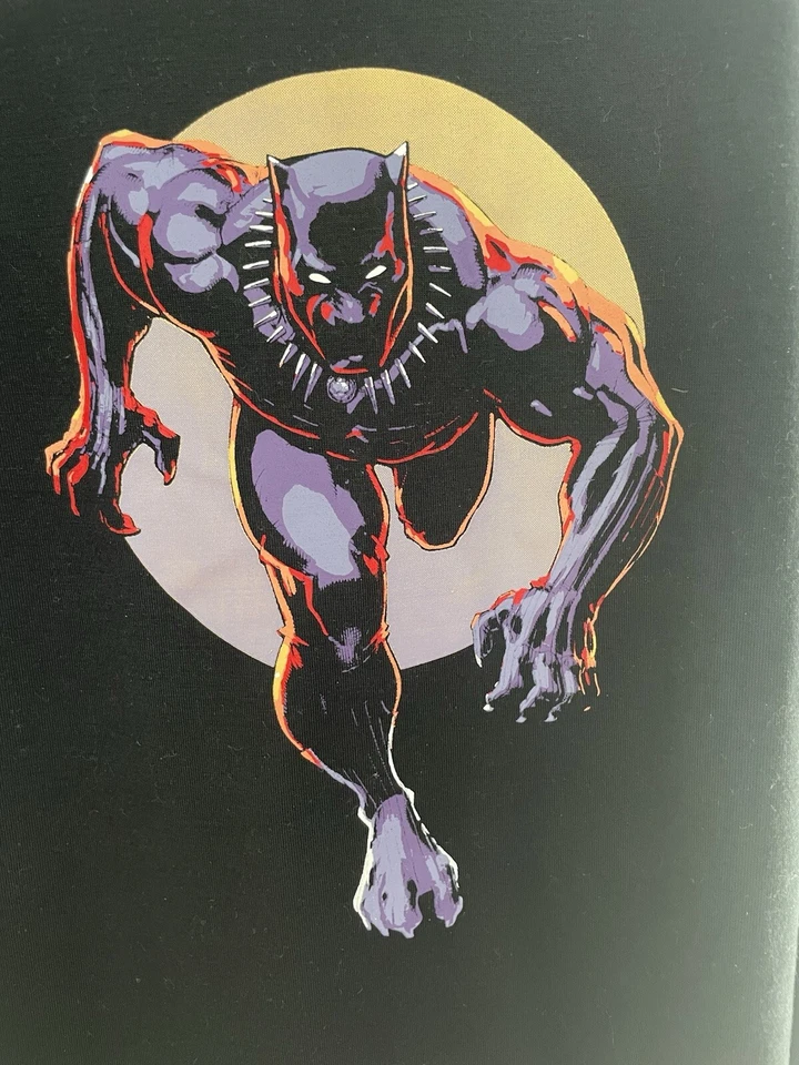 Gap Kids Marvel Boy Black Panther 100% Polyester Hooded PJ Top Moonless Night 10 - Image 3 of 4