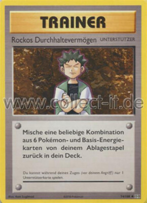 Pokemon - Evolution  74/108 Trainer - Rockos Durchhaltevermögen