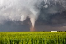 Tornado Photography Print: Texas Storm Extreme Weather Twister Stormy Sky Photo