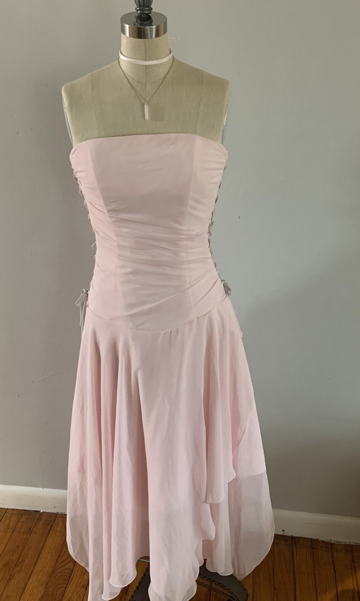 Light Pink Dress Lace up sides Unique Style Fairy Dress Short Dress 65 Off