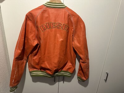Diesel Lederjacke Leather Jacket Size M Retro Vintage