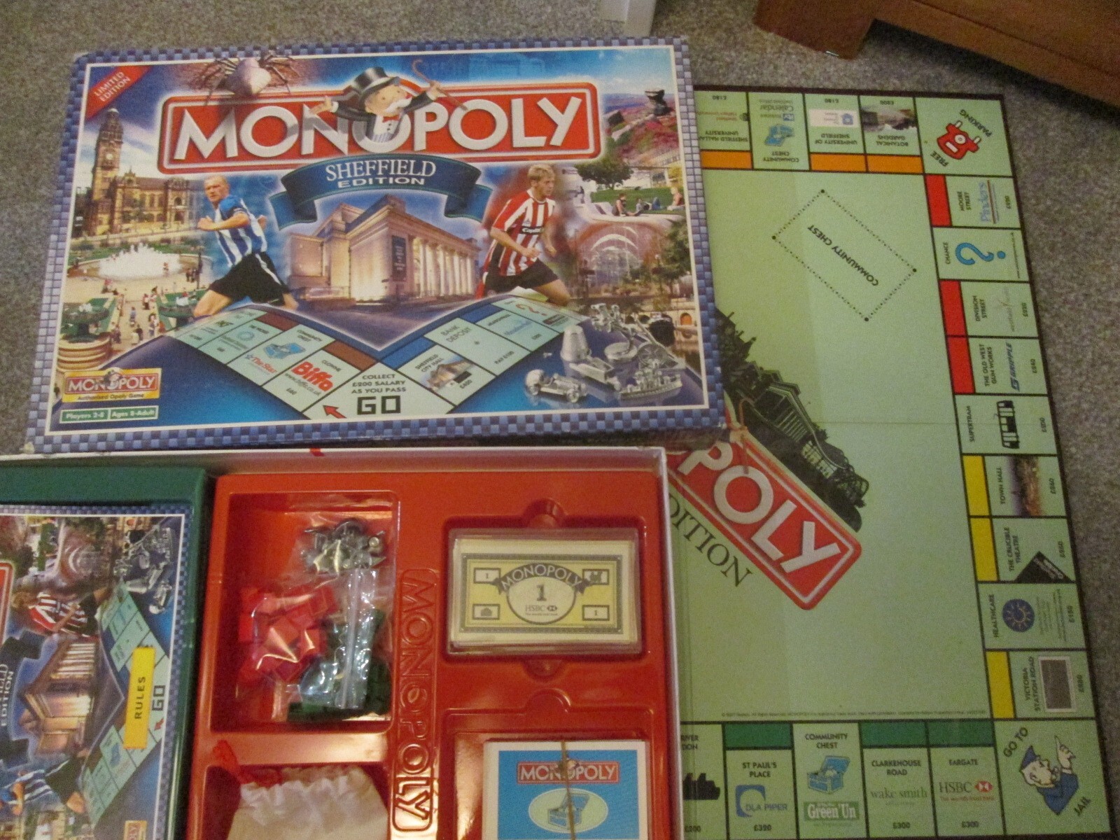 MONOPOLY SHEFFIELD EDITION 2007 WINNING MOVES BOARD GAME