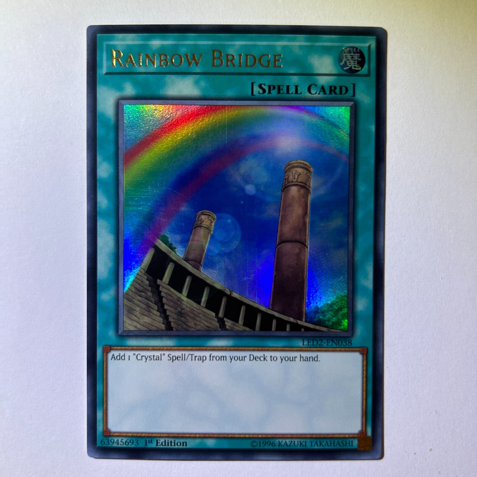 Yu-Gi-Oh! Card - Ultra Rare - Rainbow Bridge LED2-EN038