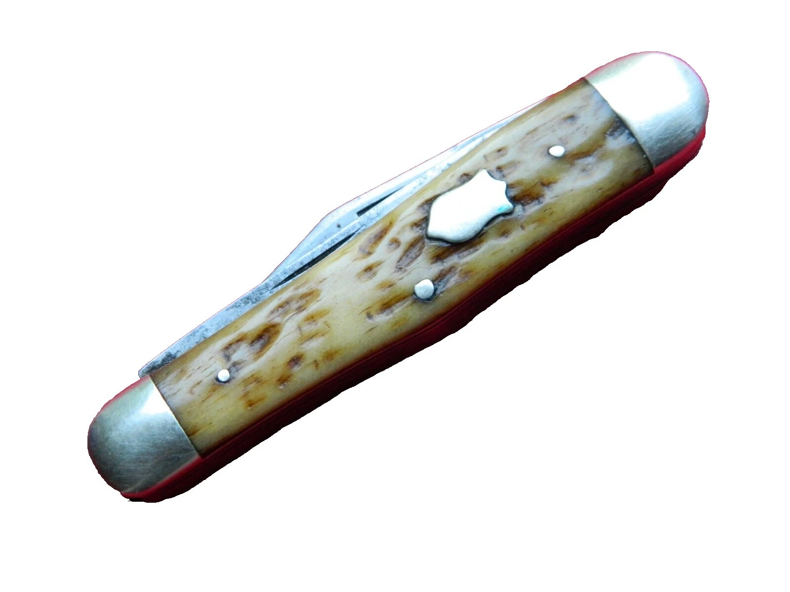 Hoja de acero al carbono Winchester mango de Hueso de colección de cuchillos, espadas, Blades, armaduras y accesorios