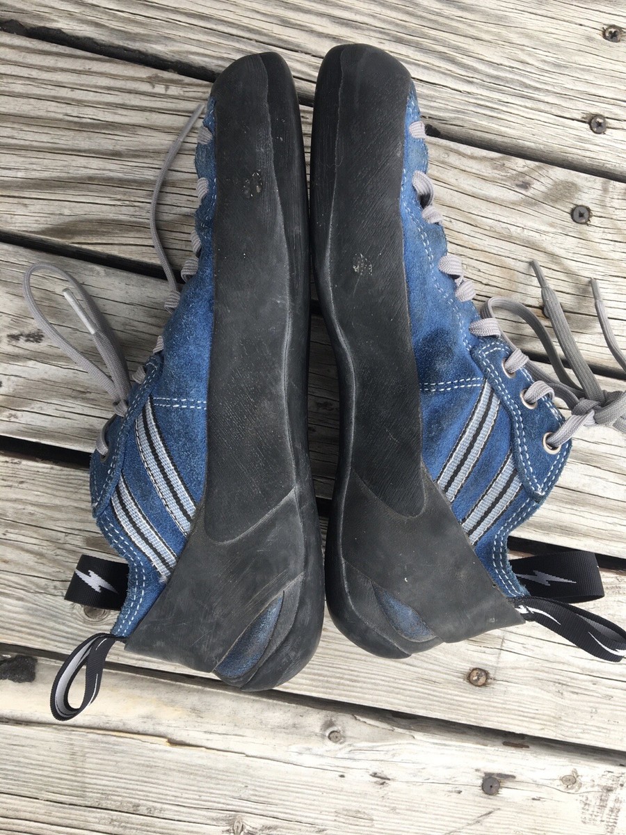 Evolv VTR3D Rock Climbing Shoes Blue Suede Trax USA Size 7  display picture 2