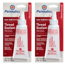Permatex Set of 2 High Temperature Thread Sealants -65F to 400F 50 ml Tube
