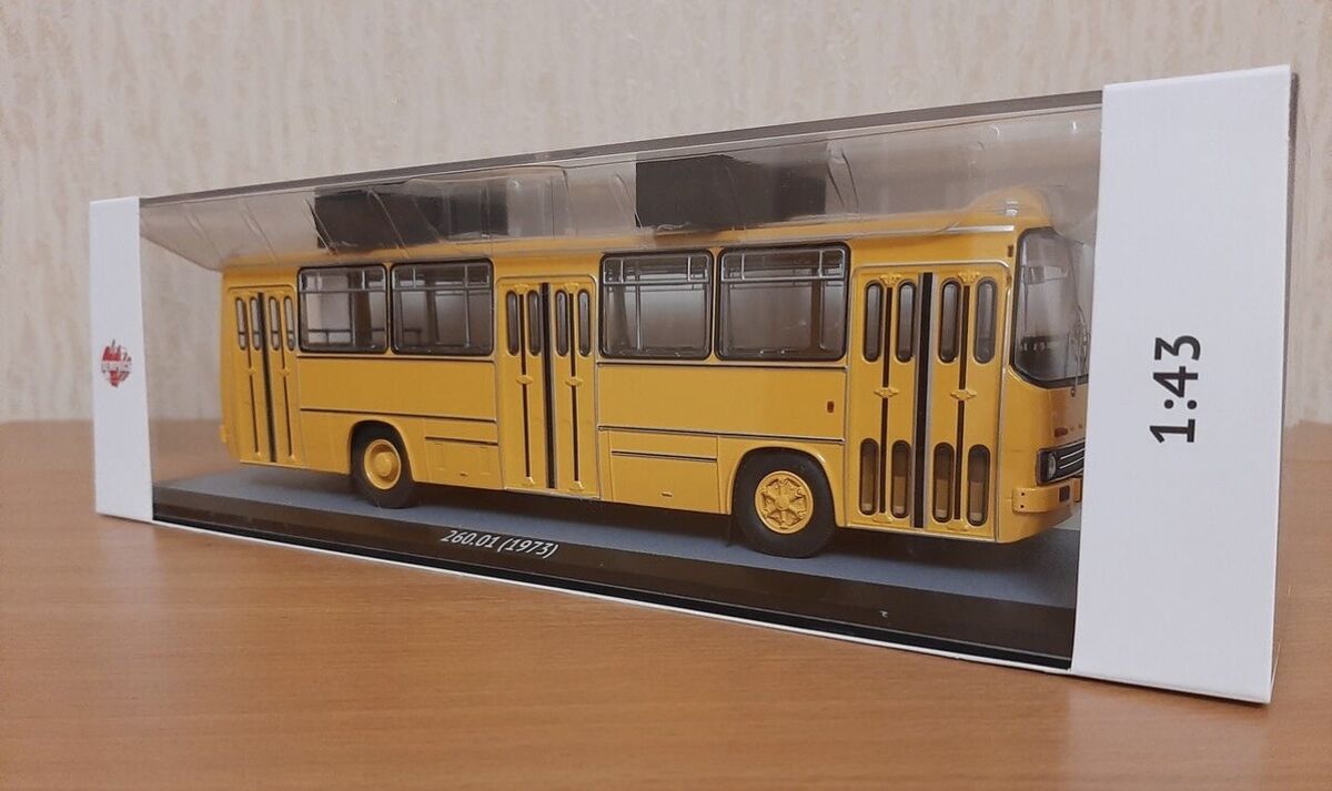 1:43 união soviética lenda ônibus Ikarus-260.06 modelo fundido