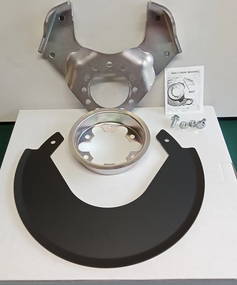 Chevy/GM Corporate, K5,K10 4x4 Disc Brake CALIPER MOUNTING BRACKET w/BLK SHIELD - Imagem 3 de 4