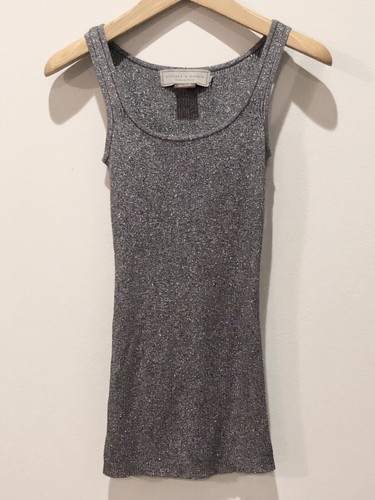 Double D Ranch Yoakum, Texas Metallic Ribbed Tank Size Small