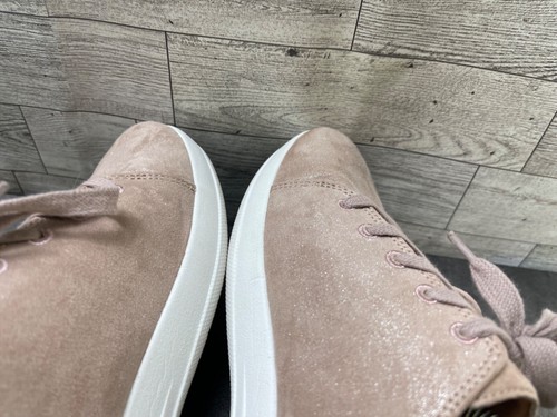 Fitflop Sneaker Women 10M Valentia Shoes Brown Pink Suede Leather Comfort Casual - Picture 13 of 18