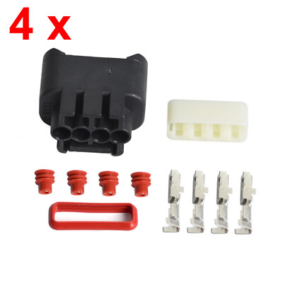 New 4 Set Ignition Coil Plug Connector Kit 90980-11885 For Toyota VVTI