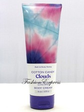 BATH  BODY WORKS COTTON CANDY CLOUDS BODY CREAM 8 OZ