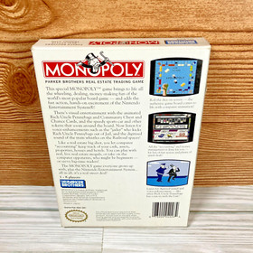 Nintendo NES Game Monopoly CIB Complete Box Inserts