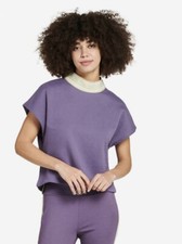 Kappa Logo Tape Elero Fleece Purple Sweatshirt Size Oversize X-Small NWT 20"x20"