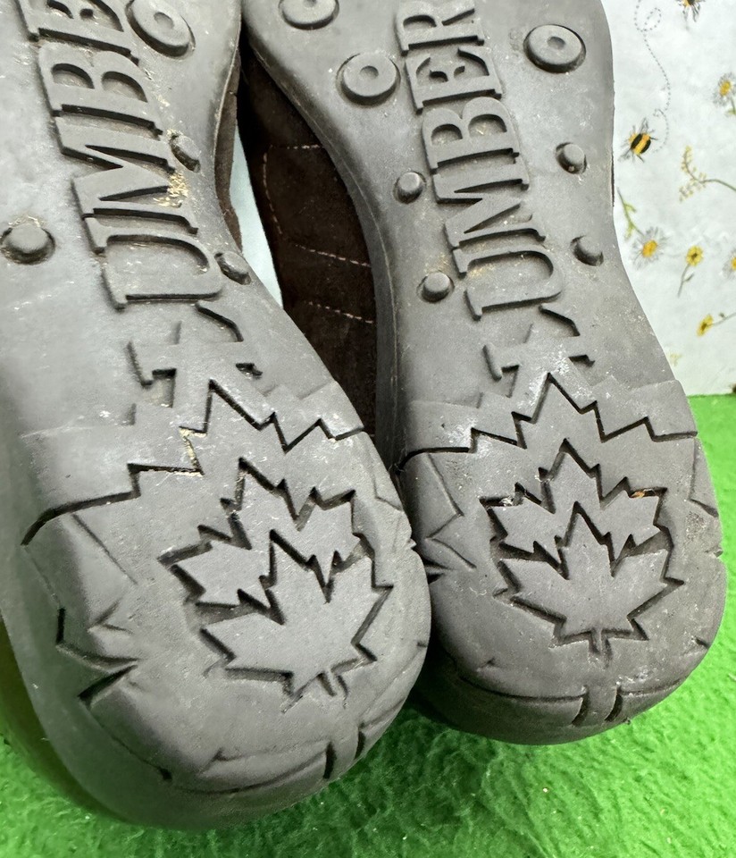 Lumberjack Hidden Wedge Shoes UK 6 Brown Leather Lace Up Ladies Work EU