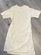 UNIQLO Australia 100% Cotton Round Neck T-Shirt Dress in Cream Size XS