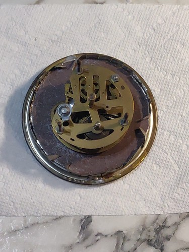 Antique Delfts Handpainted Mantle Clock West Germany Mercedes NOT RUNNING - Picture 11 of 18