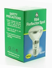 Bell R64 60w ES E27 Screw Reflector Spot Bulb Dimmable - Replacement for R63