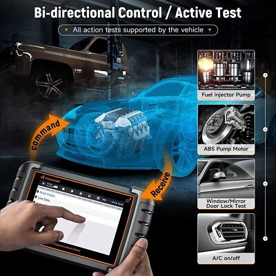 FOXWELL NT809 TS Car OBD2 Full System Scanner TPMS Programming Diagnostic Tool