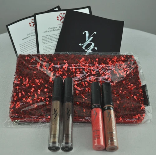 YBF Eye Shadow, Lip Gloss, and Sequin Bag