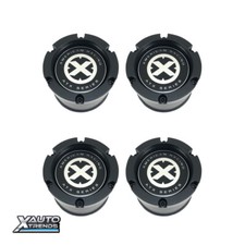 4 X American Racing Atx Wheel Center Cap Push-thru Satin Black 1425006925