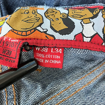 Vintage 90'S Y2K FUBU Platinum Fat Albert Embroidered Baggy Vintage 90'S Y2K FUBU Platinum Fat Albert Embroidered Baggy