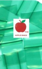 1,000 GREEN APPLE BRAND BAGGIES 5858-S RESEALABLE 1000 plastic 5/8"x5/8" bags