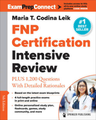FNP Certification Intensive Review: PLUS 1,200 Questions With Detail - VERY GOOD