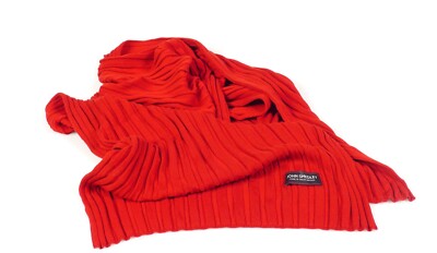 John Smedley Ribbed Red Merino Wool Scarf New Retail $100 | eBay