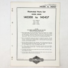 Vintage 1973 Briggs & Stratton 140300-140457 Illustrated Parts List