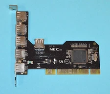 SYBA 6 Port USB 2.0 Card , PCI, Mac/PC *Used* FG-U2N101-5E1I-N3-01-SY01