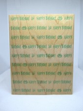 Hero Arts WordPrints Happy Birthday WordPrint rubber stamp