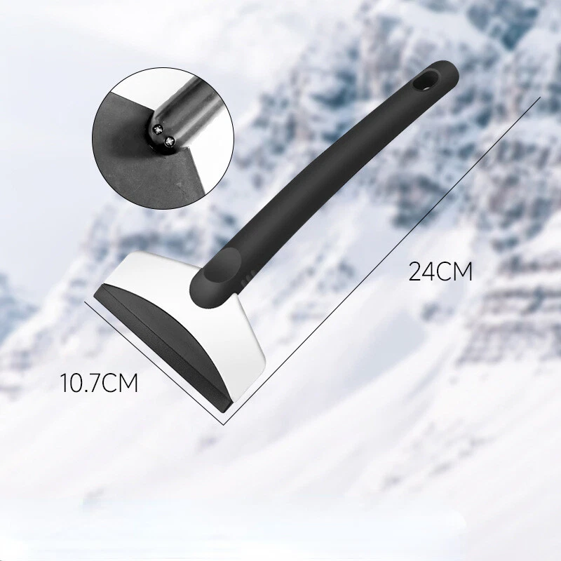 2pcs Car Snow Shovel Brush Scraper Ice Removal Winter Window Cleaner Tools - Image 2 of 4