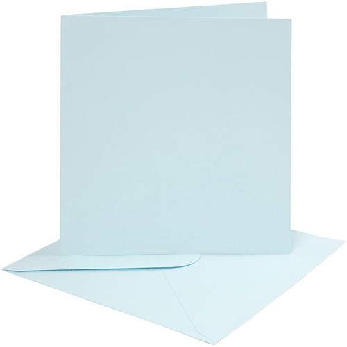 Creativ Company Cartes passe-partout, dimension carte 10,5x15 cm, blanc cassé, carré, 10 set