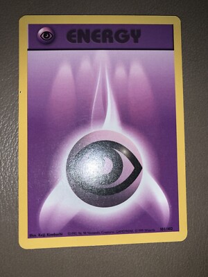 pokemon energy cards ebay Pokemon Trading Card Game Common Basic Psychic Energy [1st Edition] [Lightly Played]