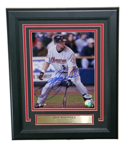Jeff Bagwell Autographed Framed 8x10 Photo Houston Astros PSA/DNA - Picture 1 of 3