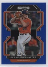 2022 Panini Prizm Draft Picks Blue Prizm Blake Burkhalter #PDP76 qf6