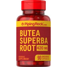 Butea Superba Capsules | 420mg | 90 Count | Non-GMO Supplement | by Piping Rock