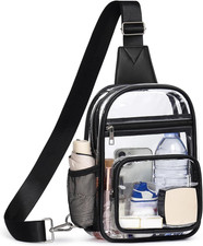 Clear Bag for Stadium Events, Clear Crossbody Purse, Sling Backpack