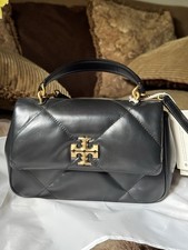 Tory Burch Kira Diamond Quilt Top Handle/ Crossbody Bag/ Leather/Black/OS/ 498