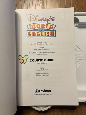 Disney's World of English テキスト Disney's World Of English 5 Collectible Learning Books & Cds RARE