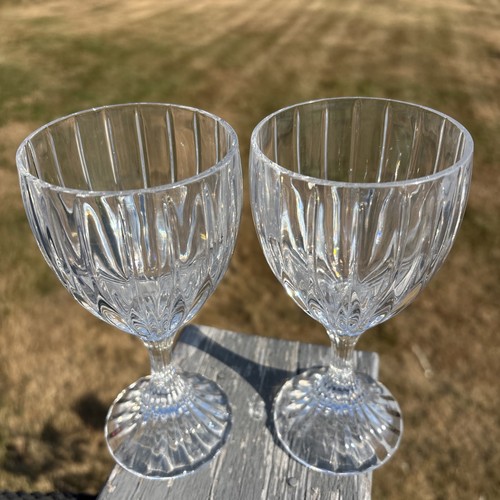 2 Bicchieri da vino in cristallo Mikasa Park Lane calici 6 7/8" - Foto 3 di 9