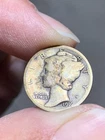 1916-P  Mercury SILVER dime 90% circulated coin
