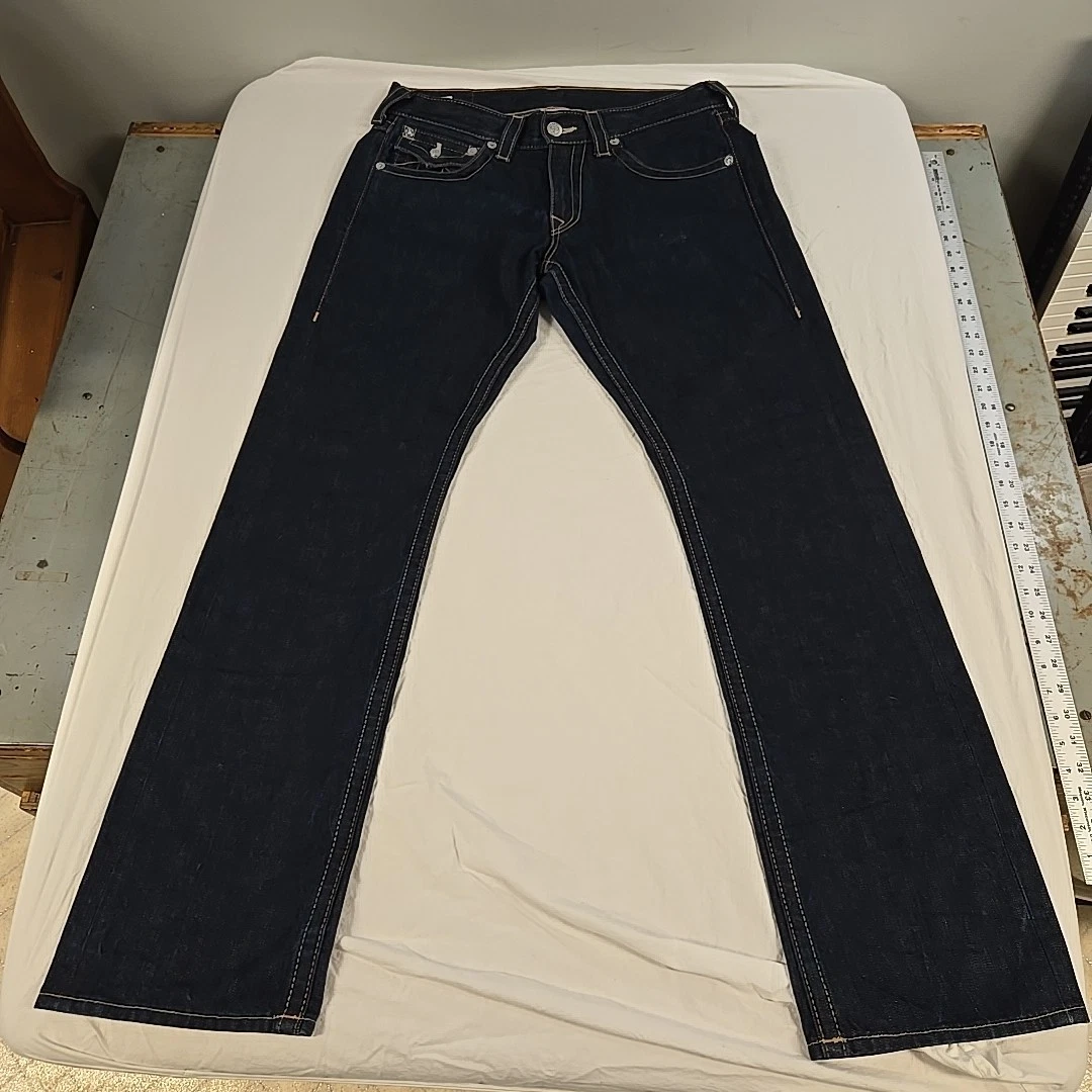 True Religion World Tour Blue Jeans for Men for sale - eBay
