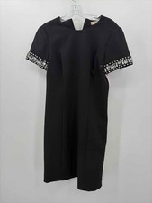 Pre-Owned MICHAEL Michael Kors Black Size 6 Knee Length Short Sleeve Dress