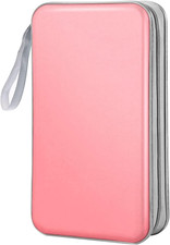 CD Case Wallet, 80 Capacity DVD VCD Media Blu-Ray Case Wallet Holder Storage Org