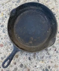 Vintage Griswold #7 large logo cast iron skillet Erie, Pa  Sits Flat needs TLC