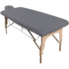 ForPro Professional Collection Waterproof Massage Table Cover, Cool Grey