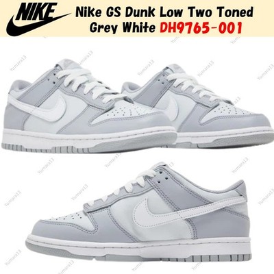 Nike GS Dunk Low Two Toned Grey White DH9765-001 Men's Size