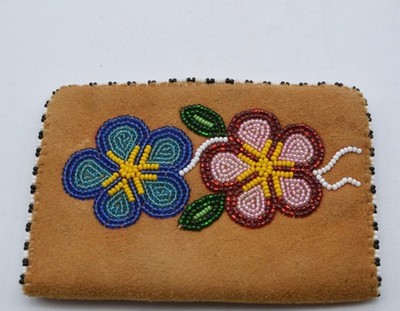 Native American Cree Beaded Wallet